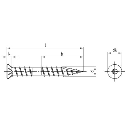 Skrutka 5,3x90 TX20 9143 A2