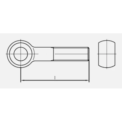 Skrutka s okom M20x180mm nerezová DIN444B A2