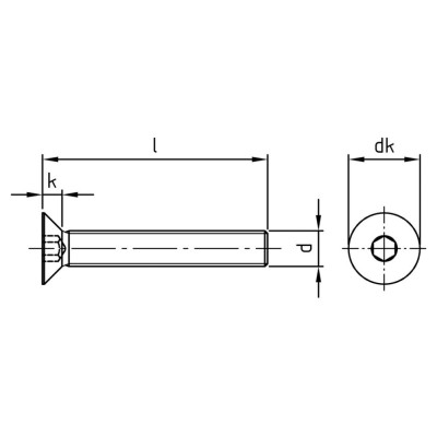 Skrutka so zapus. hlavou IMB M6x80 DIN7991 A2