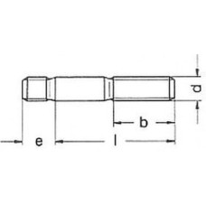 Závrtná skrutka do ocele 8.8 M12x30 DIN938 Bp