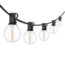 Led reťaz vonkajšia 25 žiaroviek teplá biela 15+5m 20W Solight