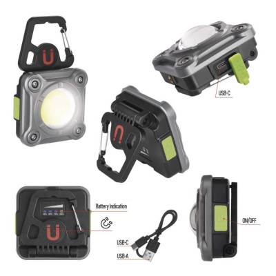 Led svietidlo mobilný reflektor COB 1200lm Emos P4543