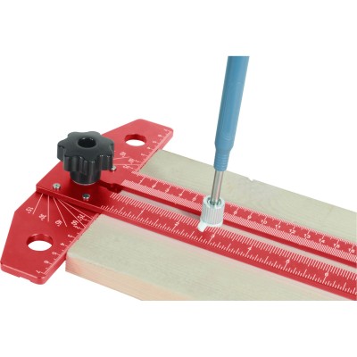 Uholník posuvný hliníkový nastaviteľný uhol 35x19cm Fortum
