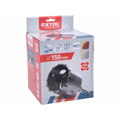 Vrták korunkový 150mm/50mm SDS+ Extol Premium