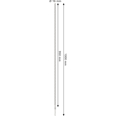 Vrták do betónu 16x950x1000 SDS+ 4britý 5X Bosch