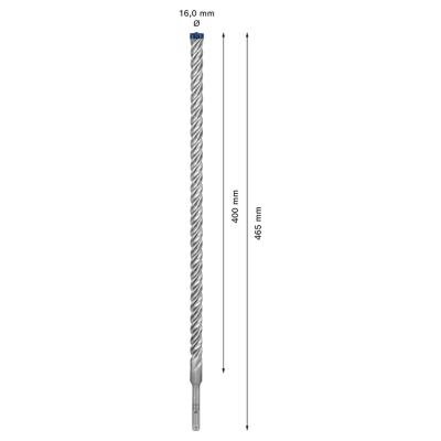 Vrták do betónu 16x400x465 SDS+ 4-britý 7x Bosch