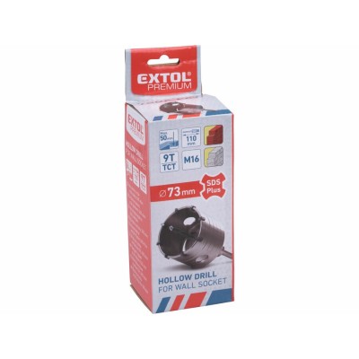 Vrták korunkový 73mm SDS+ Extol Premium
