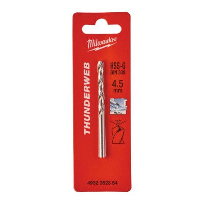 Vrták do železa HSS-G Milwaukee 4,5mm