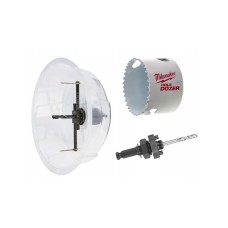 Sada nastaviteľná kruhová píla 51-178mm + vykružovacia korunka 68mm + unášač