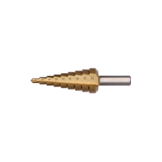 Stupňovitý vrták do železa a nereze titánový 4-20mm HSS-Tin 9-stupňov 2mm