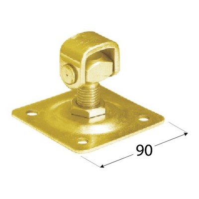 Záves navarovací nastavitelný šróbovací s platničkou M18x90mm ZRP 18 Zn