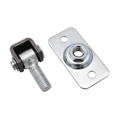 Záves navarovací nastavitelný šróbovací s obdlžníkovou platničkou 75x37mm ZRP M12