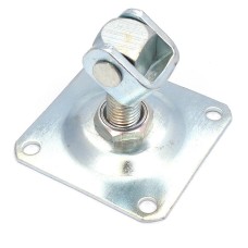 Záves navarovací nastavitelný šróbovací M12 s platničkou 80x80mm Zn