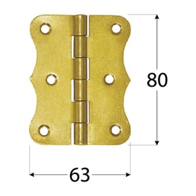Záves 80x63x1,5mm ZO80 Zn