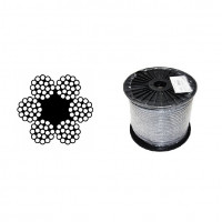 Oceľové lano 5mm /6x19/ DIN3060 Zn